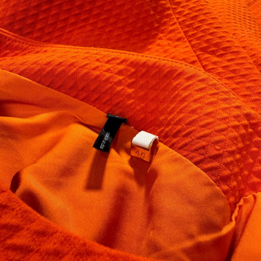 4C Brenta Orange Dress Women's 2 Anthropologie Dopamine Wedding Guest Euro Vacay - Picture 7 of 16